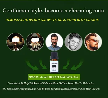 Dimollaure Hombres Naturales de Crecimiento de la Barba de Aceite de la Barba de Cera bálsamo de Evitar la Barba Productos de Pérdida de Cabello Dejar-En Acondicionador para Aplanan Crecimiento