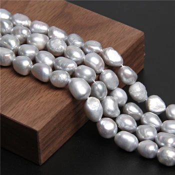 Diseñador Naturales Perlas de agua Dulce Cultivadas Perlas de BRICOLAJE Suelta Perlas de la Joyería de las Mujeres de Lujo de 10-11mm Natural de la Perla Perlas Pulsera de regalos 66580