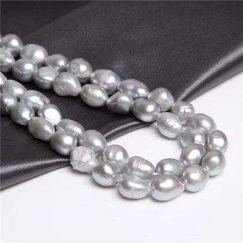 Diseñador Naturales Perlas de agua Dulce Cultivadas Perlas de BRICOLAJE Suelta Perlas de la Joyería de las Mujeres de Lujo de 10-11mm Natural de la Perla Perlas Pulsera de regalos