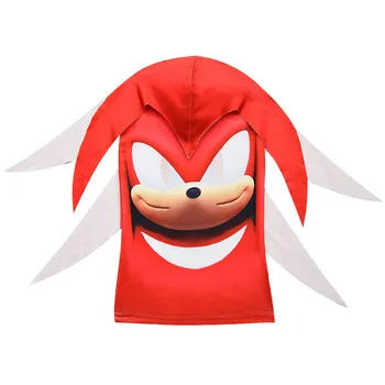 Disfraz de Halloween de Sonic The Hedgehog Juego de Video de Anime Cosplay Guarniciones Chicos de Sonic Fiesta de Carnaval Mono Mascarilla Guantes para Niños