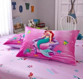 Disney Algodón Fundas de almohadas con fundas de 1pcs Princesa de dibujos animados Congelado Elsa Sofia Blanco de la Nieve Par funda de Almohada Decorativa 48x74cm 43026