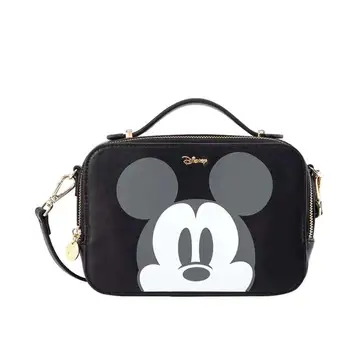 Disney Mickey mouse señora del bolso de la Cámara de dibujos animados lindo de la bolsa de mensajero de soulder bolsa de moda Mickey pequeño bolso cuadrado bolsa