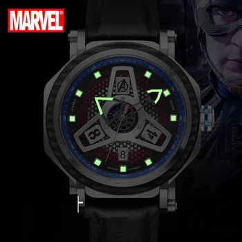 DISNEY Oficial de MARVEL Capitán América de dibujos animados de los Hombres Esqueleto Automático Casual relojes de Pulsera 3D Estéreo Japón Seiko Mecánica 115547