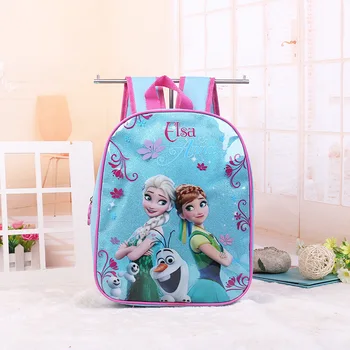 Disney princesa de dibujos animados de los niños de la mochila de kindergarten bolsa de Congelados Elsa Anna chica chico bolsa de regalo para el estudiante de la escuela de almacenamiento libro 34458