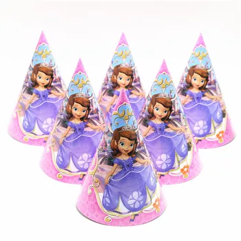 Disney Princesa Sofía Tema de Diseño 106Pcs/Lote Rosa Vajillas de las Niñas de la Fiesta de Cumpleaños Decoración Para la Fiesta de la Familia de Suministro