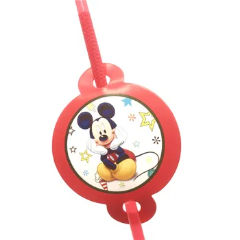 Disney Rojo Diseño de Mickey Mouse de Papel Manteles Vajillas Conjunto de Niño de Cumpleaños de la Fiesta de la Familia fuentes de la Decoración de 81Pc/51Pc