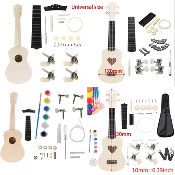 DIY Ukelele Hacer Su Propio Ukelele Hawaii Ukelele Kit de Accesorios de Instrumentos Musicales