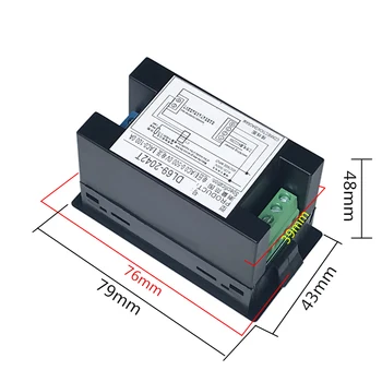 DL69-2042T de CA de 100 A 0-500VA de la pantalla LCD digital amperímetro amperímetro de precisión de alta con el rojo, el verde de la fuente de trabajo voltaje de 110V 220V