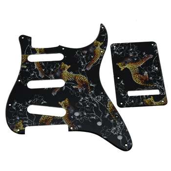 Dopro Impreso en 3D de plástico golpeador de SAN Guitarra Strat SSS Golpeador,Trem Cubierta y los Tornillos Varios Colores