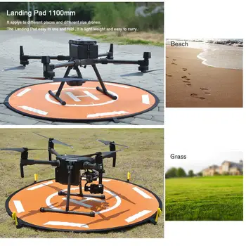 Drone pista de Aterrizaje 110 CM de Aterrizaje Plegable Delantal Impermeable Para DJI Mavic PRO Fantasma 3/4 Inspirar Matric YUNEEC Drone RC Quadcopter