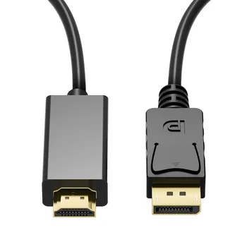 DZLST DP Cable HDMI macho a Macho de DisplayPort a HDMI de conversión de Vídeo Cable del Adaptador de Audio para PC HDTV Proyector Portátil 1080P