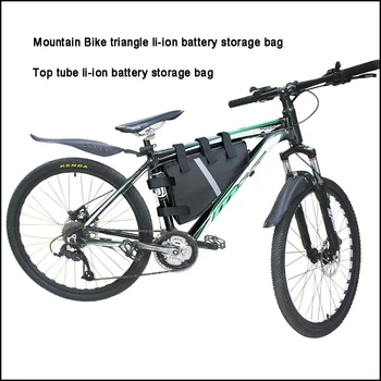 E-bike parte superior del tubo de li-ion bateador de Montaña & de Bicicletas parte superior del tubo de li-ion 18650 de la batería de almacenamiento de la bolsa y la caja de litio de la bicicleta batería