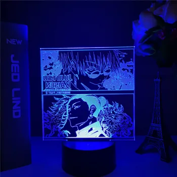 El Anime de la Lámpara de Jujutsu Kaisen Led Luz de Noche para la Habitación de Decoración de la Lámpara de Noche Jujutsu Kaisen Regalo de Acrílico de Neón 3d Lámpara de Dropshipping