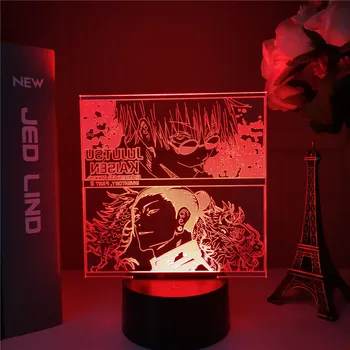 El Anime de la Lámpara de Jujutsu Kaisen Led Luz de Noche para la Habitación de Decoración de la Lámpara de Noche Jujutsu Kaisen Regalo de Acrílico de Neón 3d Lámpara de Dropshipping