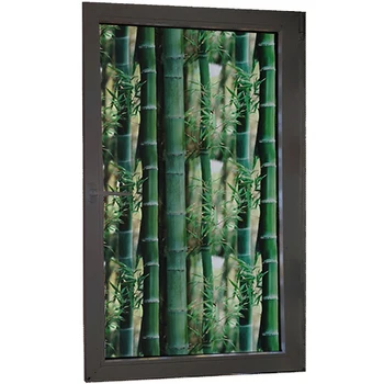 El Bambú Verde De Cristal De La Etiqueta Engomada De La Estática De Aislamiento Térmico De Protección De La Privacidad De La Gota-Envío Reutilizables Extraíble Decoración De La Ventana 5321
