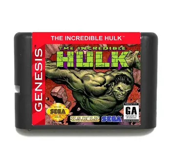 El Increíble Hulk 16 bits MD Tarjeta de Juego Con la Caja al por menor Para la Sega Mega Drive/ Genesis