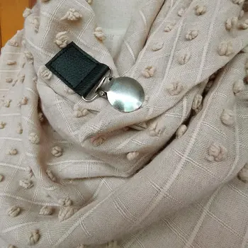 El invierno de la bufanda para las mujeres foulard soild punto 3D diseño de botón echarpe hiver femme suave y cálida sjaal femenino redecilla de bufandas y chales
