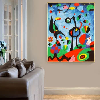 El Jardín De 1925 Por Joan Miró Famosos Reproducciones De Obras De Arte Abstracto Lienzo Pinturas De Joan Miró Las Imágenes De La Pared Decoración Casera De La Pared