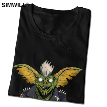 El mal Gremlins Camisetas Camiseta del Diseño de la Novedad Suave de Algodón T-Shirts para Hombres de Manga Corta de Gizmo 80 Película Mogwai Monstruo Retro Sci Fi Tee