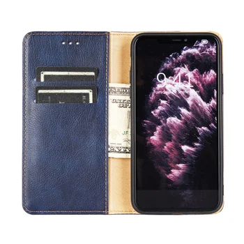El negocio de la PU funda de Cuero Para Samsung S20 Ultra Wallet Case Para Samsung Galaxy S10 Lite S9 S8 S7 Plus Borde Magnético Flip Cover