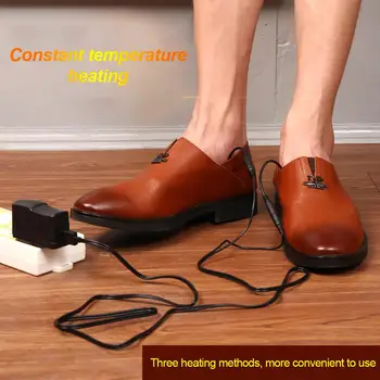 El Nuevo USB Climatizada Plantillas de Zapatos Bereber de Felpa Suave Lavable Para Calentador de Pies Climatizada Plantillas