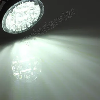El precio de fábrica de la Niebla de la lámpara blanca de alta potencia de luz de Coche universal de la Conducción de la luz Un par de 12V 18LED Ronda
