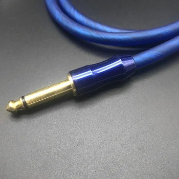 El ruido de Reducir Amplificador de Guitarra Cable 6.35 6.35 mm de Oro Conector Jack de Audio Cable para Eelectric Guitarra APLICACIONES de 1.5/3/6M