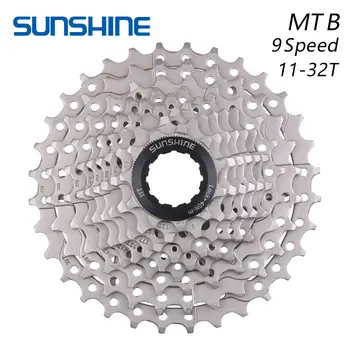 El SOL de MTB de la Bicicleta de rueda Libre 9S 11-32T 9 Velocidad de la bicicleta de Montaña Cassette volante Compatible para Piezas SHIMANO M370 M390 M4000