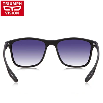 El TRIUNFO de la VISIÓN del Cuadrado Negro de Gafas de Sol Para los Hombres Gradiente UV400 Gafas de sol Masculinas de la Marca del Diseñador de Alta Calidad Oculos Tonos 140624