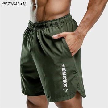 El verano de los hombres de fitness pantalones cortos sueltos culturismo jogger cortos de verano quick dry cool pantalones cortos de los hombres casual de playa de la marca de pantalones de chándal