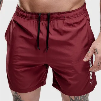 El verano de los hombres de fitness pantalones cortos sueltos culturismo jogger cortos de verano quick dry cool pantalones cortos de los hombres casual de playa de la marca de pantalones de chándal