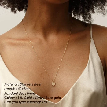 EManco 3 piezas Colgantes de Gargantilla Collar de la mujer negra No es Real 316L Collar de Acero Inoxidable para las mujeres de Moda Gargantilla