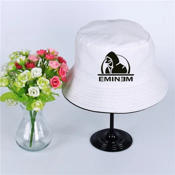 Eminem Logotipo De Verano Sombrero De Mujer Para Hombre De Panamá Sombrero De Cubo De Eminem Diseño Plano De La Visera De La Pesca Pescador Sombrero