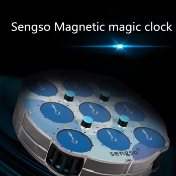 En LingAo Un reloj y ShengShou Reloj M Magnético magia reloj Sengso Cubo Rompecabezas de la Magia de los Cubos de Inteligencia de los Juguetes de los Niños