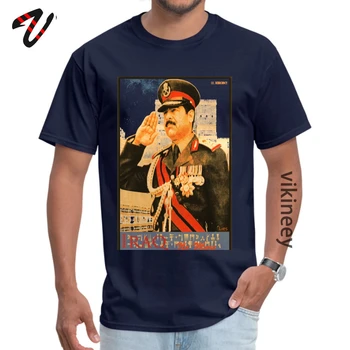 En Venta Saddam Propaganda Impresa Camiseta Con Cuello Redondo Urbana Para Hombre Tops Camisas Scout Manga De Día Del Padre Impreso Tops Y Camisetas