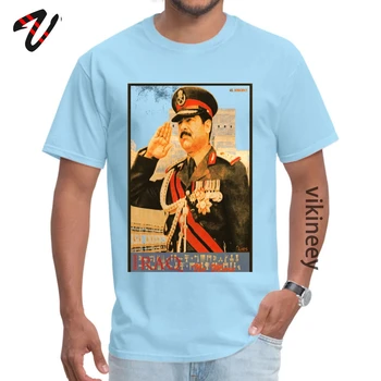 En Venta Saddam Propaganda Impresa Camiseta Con Cuello Redondo Urbana Para Hombre Tops Camisas Scout Manga De Día Del Padre Impreso Tops Y Camisetas