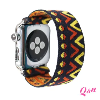 Encanto Púrpura de Nylon de Punto Elástico Apple Watch Band,38/40,42/44 mm para el Apple Watch Todas las Series, Apple Watch Scrunchies Correa