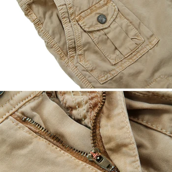 Envío de la gota de Nueva Arivals Multi-Bolsillos Sólido para Hombre Pantalones de Carga Militar Sueltos Pantalones Largos 29-40 JPCK11