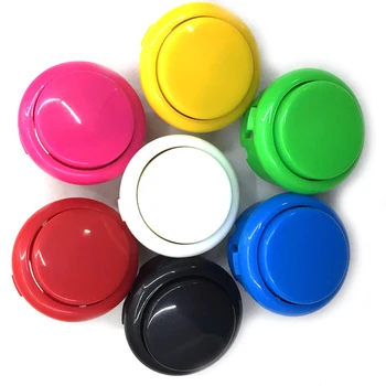 Envío gratis 100pcs OEM 30mm empuje el botón de copia sanwa pulsador DIY juego de lucha Arcade kit