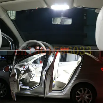 Envío gratis 6Pcs/Lote de autos-estilo Xenon Blanco Canbus Paquete de Kit de Luces LED Interiores Para Fiat Bravo 198
