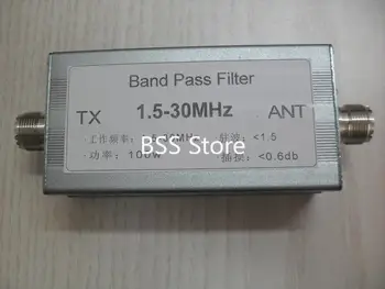 Envío gratis BPF-1.5-30 de onda corta filtro de paso de banda de 1,5-30MHz BPF mejora de radio interferencia de la inmunidad de los sensores del módulo