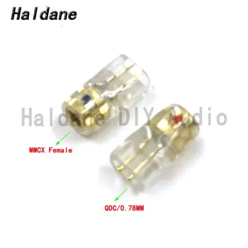Envío gratis Haldane par de Auriculares de Tapón para QDC/0.78 mm Macho a MMCX Hembra Convertidor Adaptador