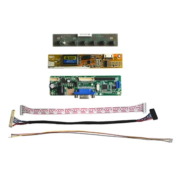 Envío gratuito V. M70A VGA, LVDS Convertidor de Controlador de LCD Kit de Placa De 15.6 pulgadas LTN156AT01 1366X768 LED Panel de Video