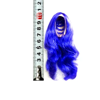 Escala 1/6 Pelucas de Cabello Cubierta de la Mujer Señora de Pelo Largo Peinado de la Peluca para Cubrir 12