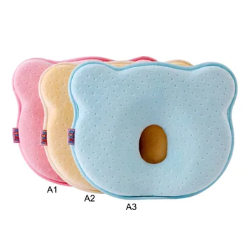 Espuma de la memoria Bebé Almohadas Transpirable Bebé Conformación de Almohadas Para Prevenir la Cabeza Plana Ergonómico de los recién Nacidos Almohada Almofada Infantil de 0~12m