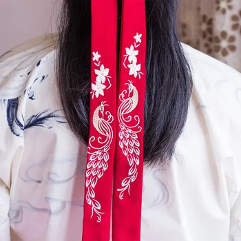 Estilo Bianhua Hanfu bordado de la banda para el cabello Súper de hadas Manzhu Shahua cuerda de pelo de estilo Chino de vestuario accesorios para el cabello femenino