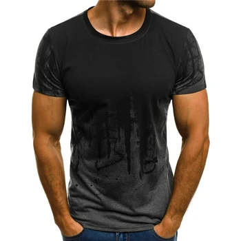 Estilo de GRAFFITI T-shirt de Moda Dibujar el Patrón de la Impresión 3D de la Ropa de los Hombres del O-Cuello de Manga Corta de la Camiseta Sport Casual Tops Ropa Masculina