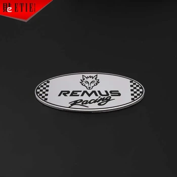 ETIE REMUS Logo 3D Adhesivo Vehículo de Metal de la etiqueta Engomada de Aluminio de Carreras de autos Calcomanías de Envoltura de Coche de Estilo Partes de Motor Accesorios