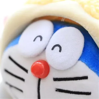 Explosión de estilo lindo de la historieta del anime de juguete de peluche de Doraemon de la moda transformación de la muñeca de 12 Zodiaco de la felpa juguete de peluche colgante decoración