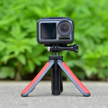 Extender Vlog Trípode Portátil Mini Selfie Stick para Gopro Hero 9 8 7 6 5 Negro Sesión de Max DJI Osmo Cámara de Acción de la Empuñadura
